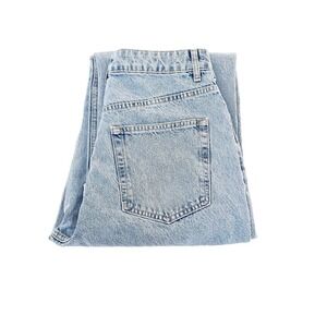 Topshop One High Waisted Oversized Mom Denim Jeans Button Fly SZ10 NWT